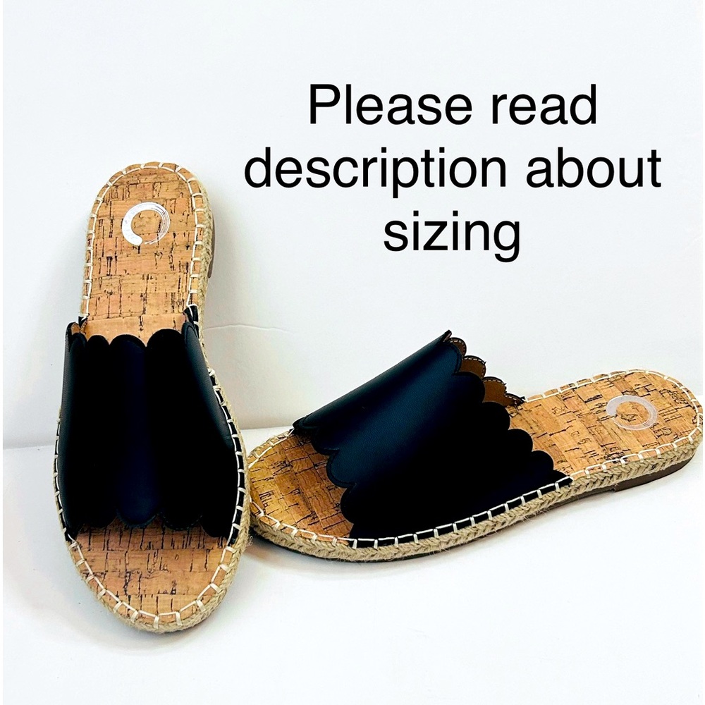 NIB Journee Collection Womens Size 6 1/2 Marjan Slide Black